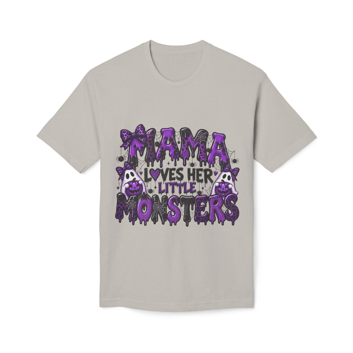 Mama Loves Her Little Monsters T-Shirt — Cute Purple Halloween Mom Tee