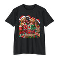 Christmas Dog Mom T-Shirt — Cute Puppies in Santa Hats Holiday Tee