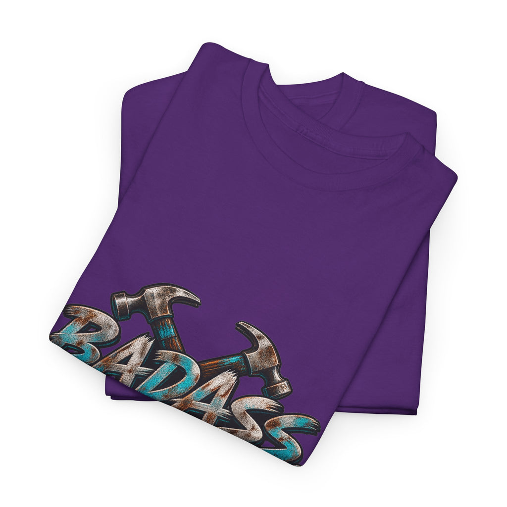 Badass Blue Collar Tee — 'Badass & Blue Collar' Workwear Graphic T‑Shirt