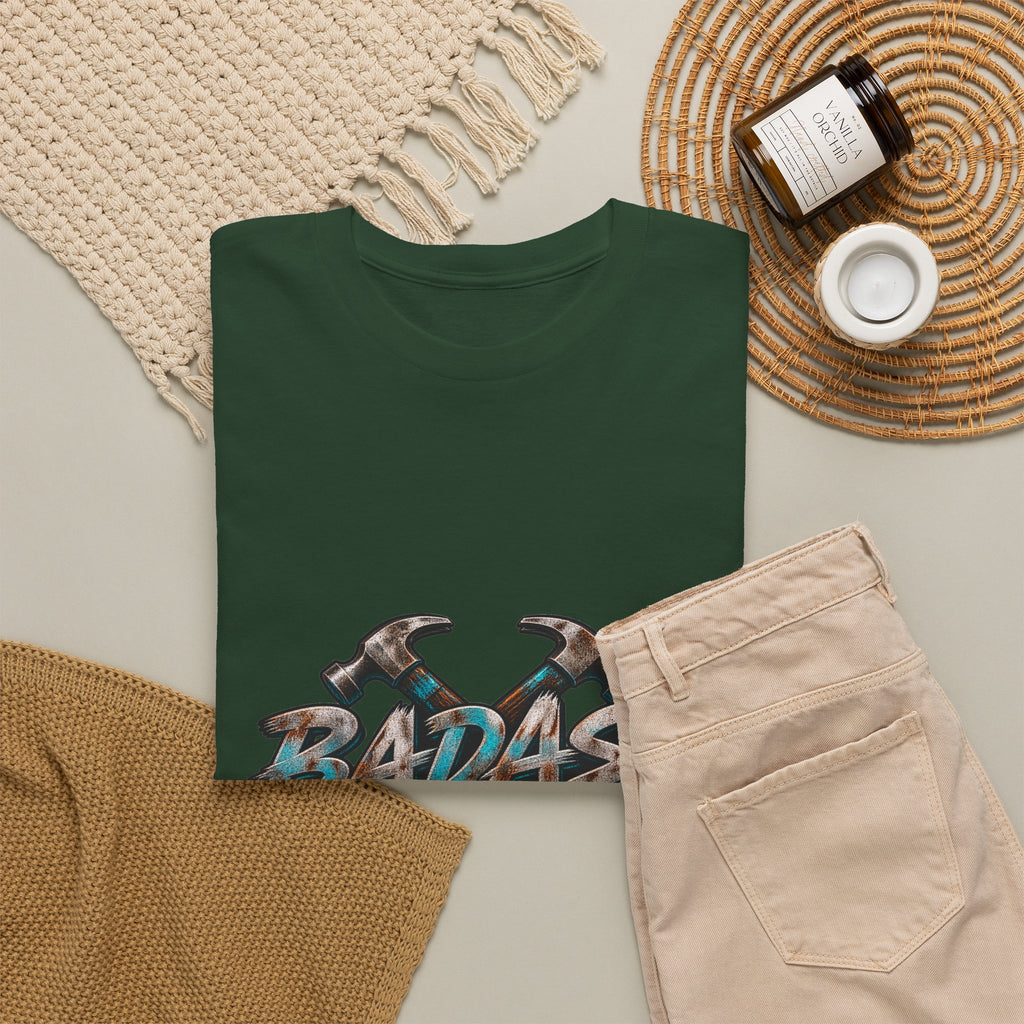 Badass Blue Collar Tee — 'Badass & Blue Collar' Workwear Graphic T‑Shirt