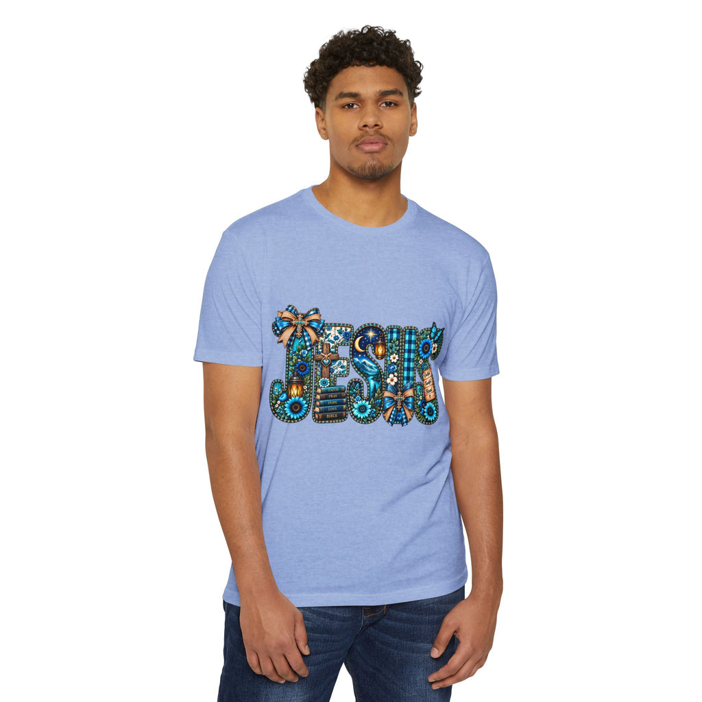 T-Shirt — Rustic Floral 'Blessed' Graphic Tee