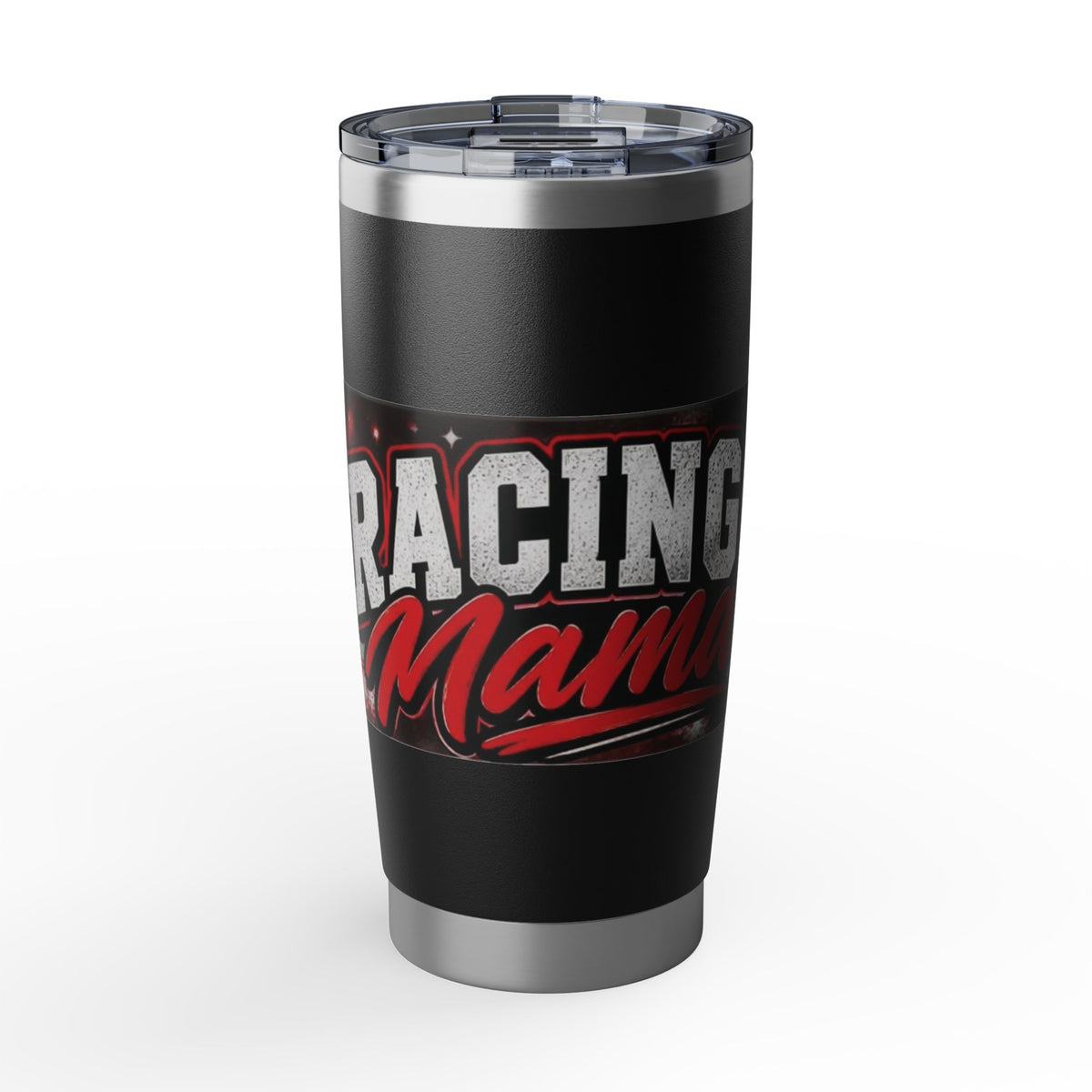 Racing Mama 20oz Tumbler – Stainless Steel Checkered Flag Travel Cup