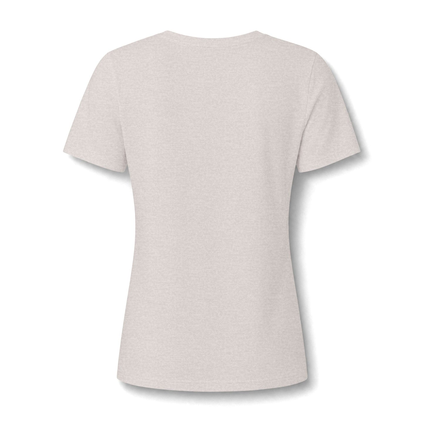 Mama Fall V-Neck Tee — Pumpkin & Autumn Leaves Graphic