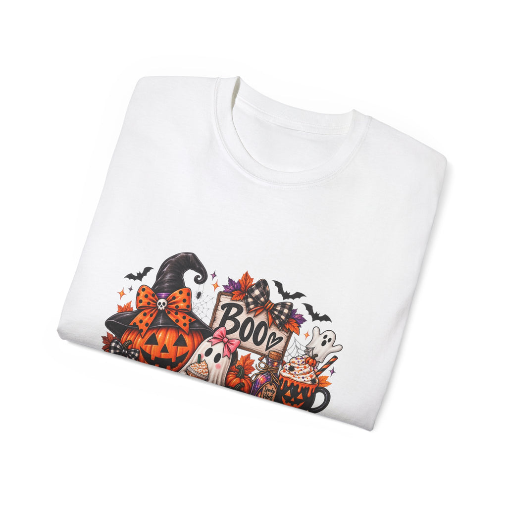 Halloween Boo Pumpkin Ghost T‑Shirt — Cute Spooky Fall Tee