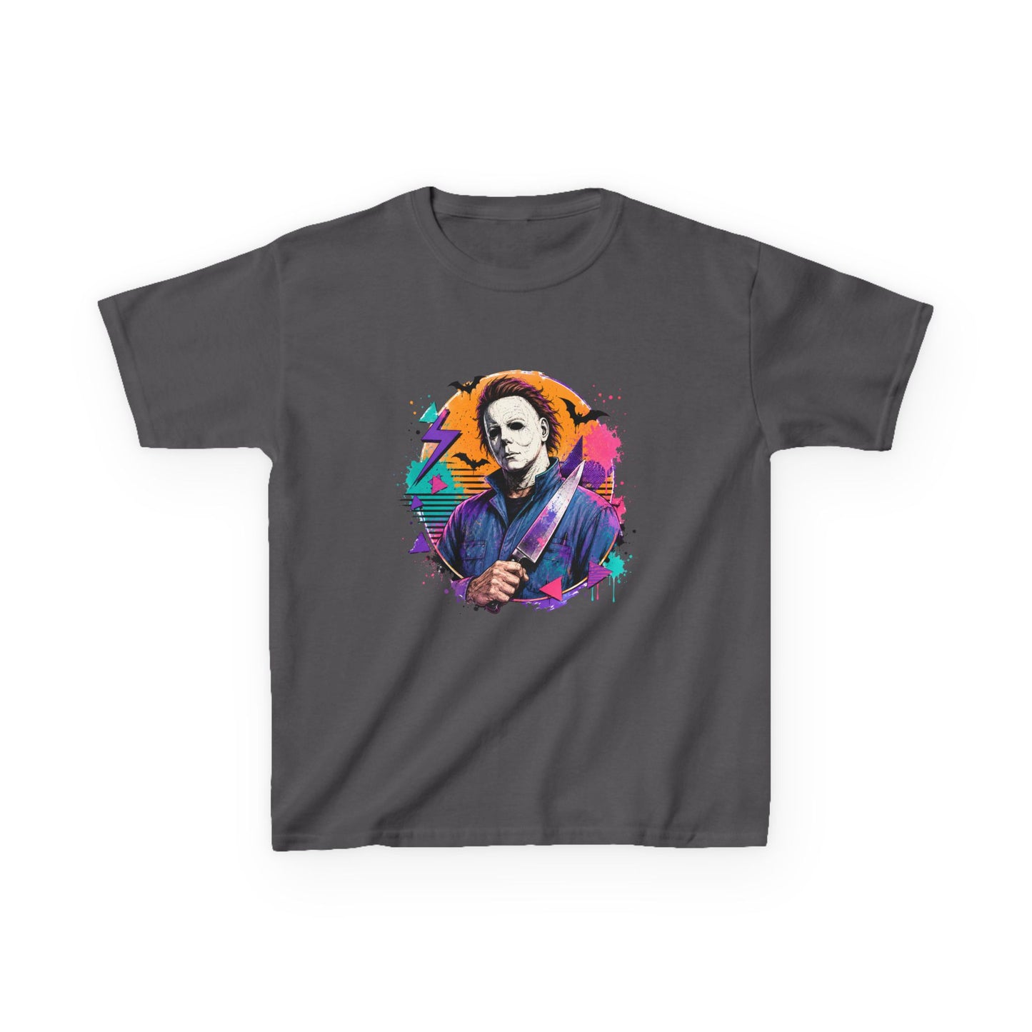 Kids T-Shirt — Colorful Retro Michael Myers Horror Tee