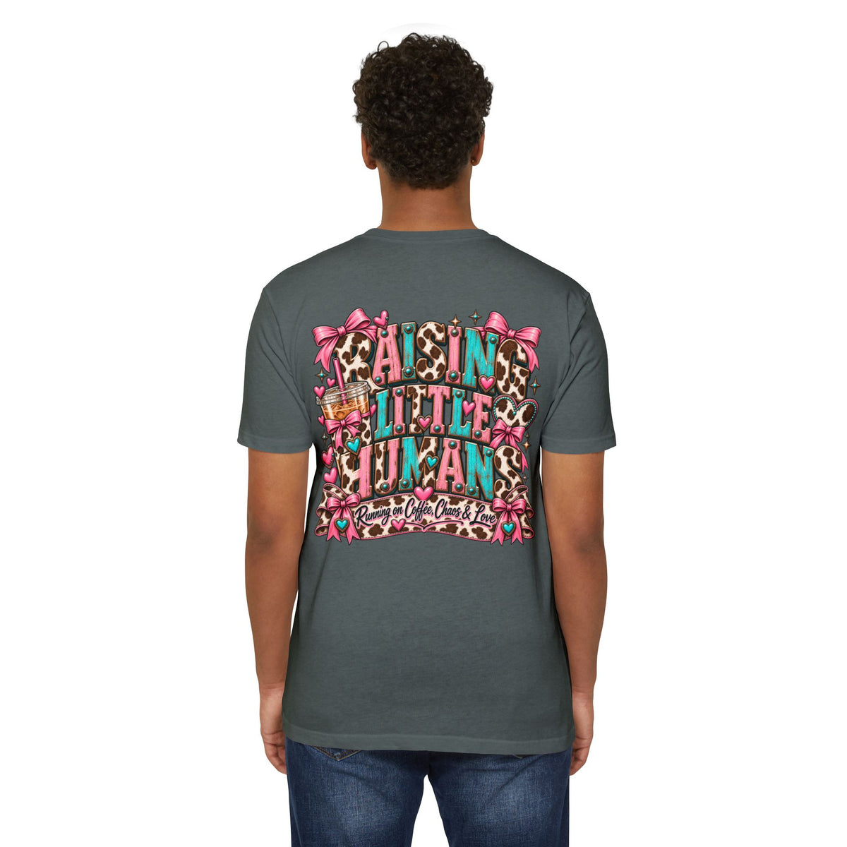 Mama Leopard Bow T-Shirt — Raising Little Humans Cute Graphic Tee