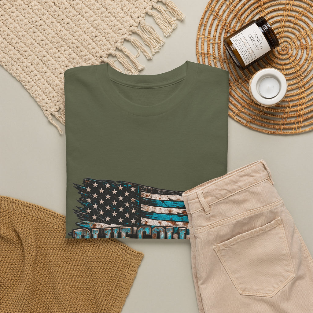 Blue Collar T-Shirt — "Blue Collar Made" & "American Blue Collar" Patriotic Workwear Tee