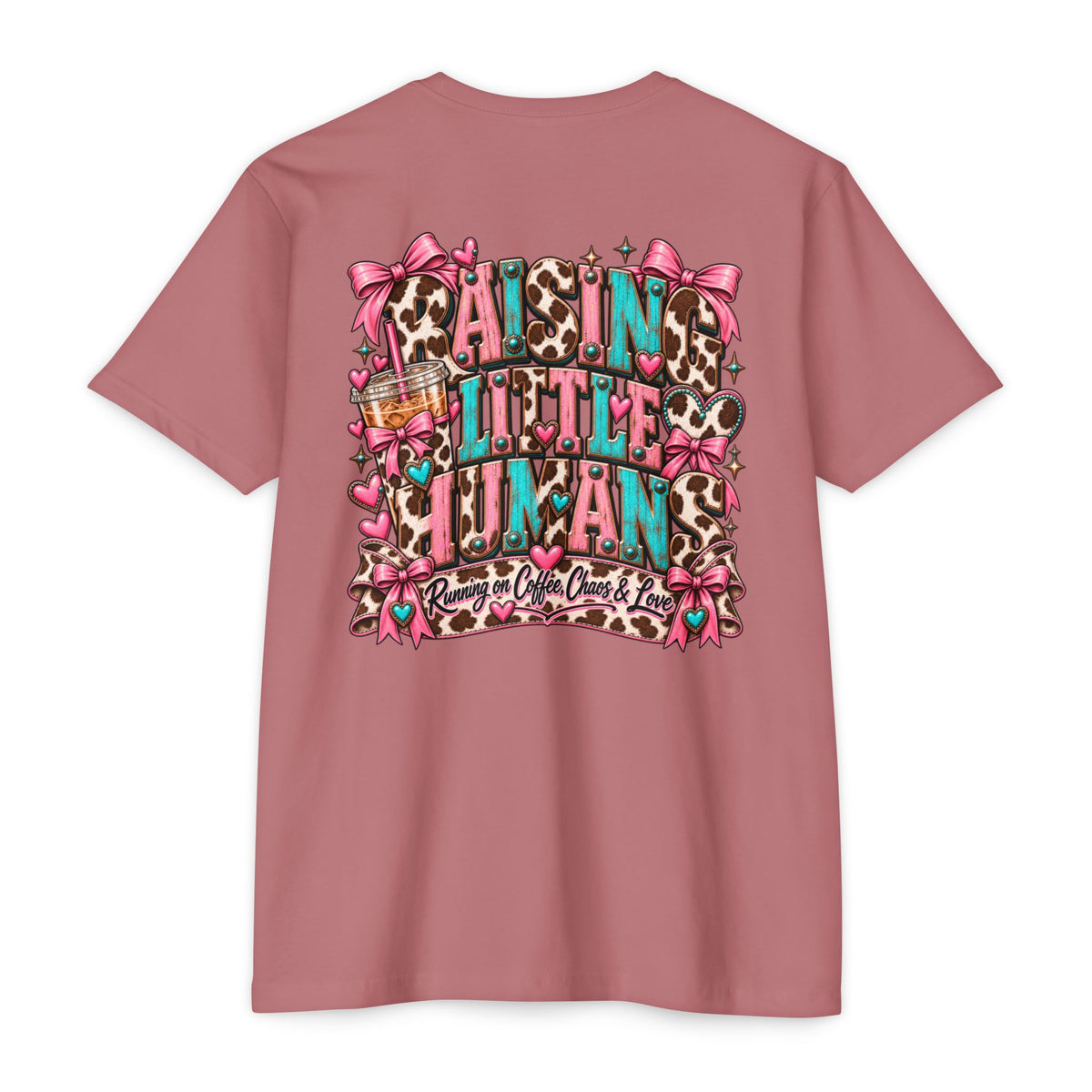 Mama Leopard Bow T-Shirt — Raising Little Humans Cute Graphic Tee