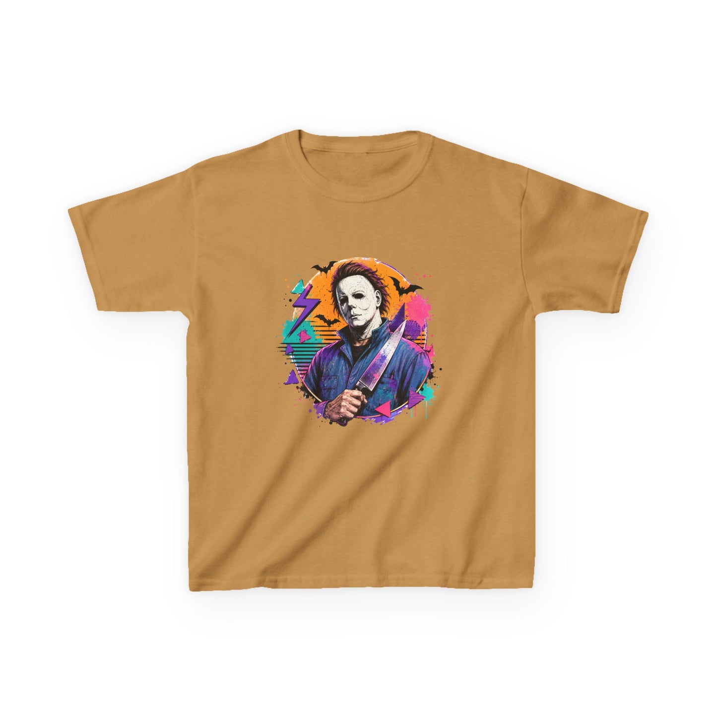 Kids T-Shirt — Colorful Retro Michael Myers Horror Tee