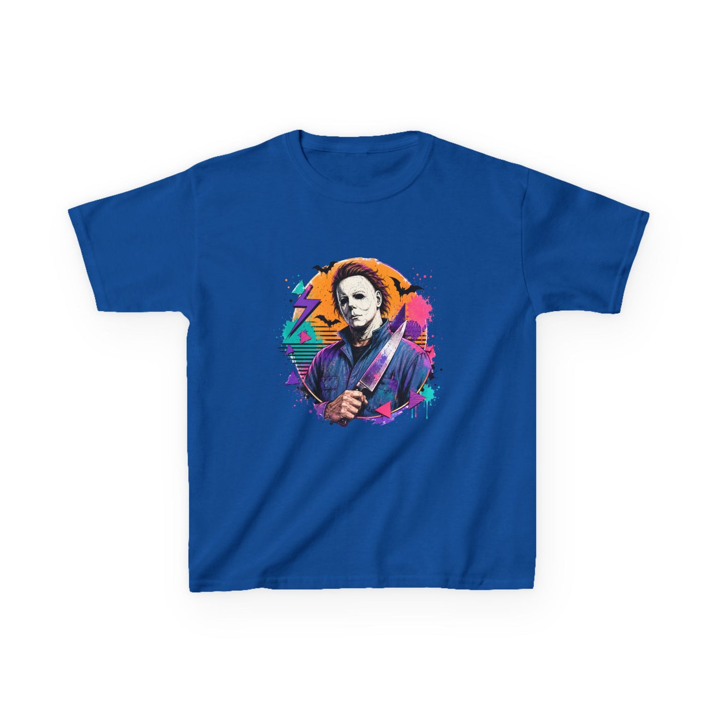 Kids T-Shirt — Colorful Retro Michael Myers Horror Tee
