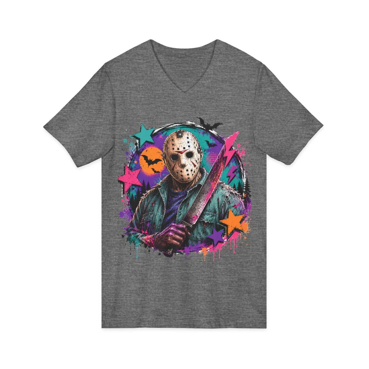 Unisex Jersey Short Sleeve V-Neck Tee