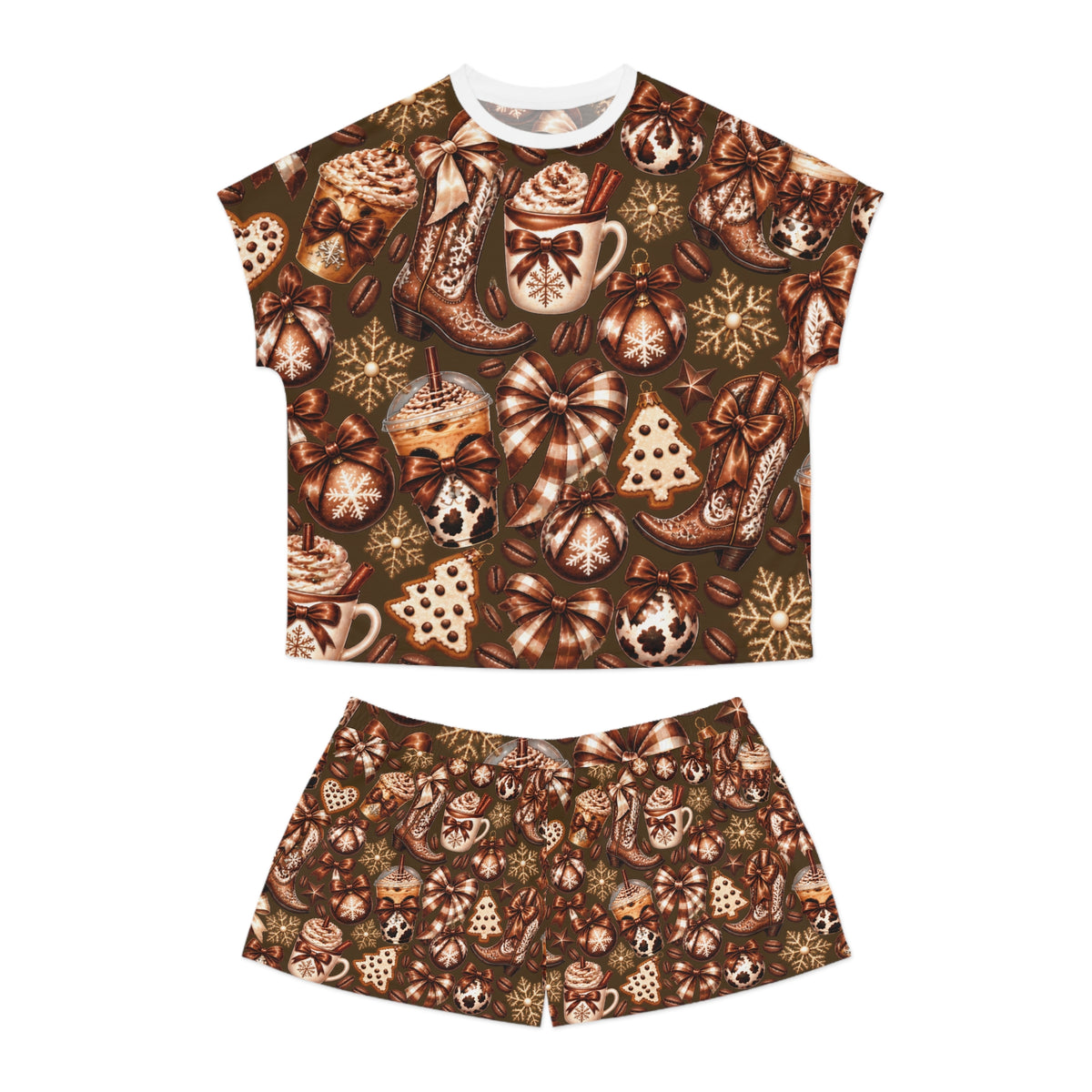 Cozy Cocoa & Cookies Women's Short Pajama Set