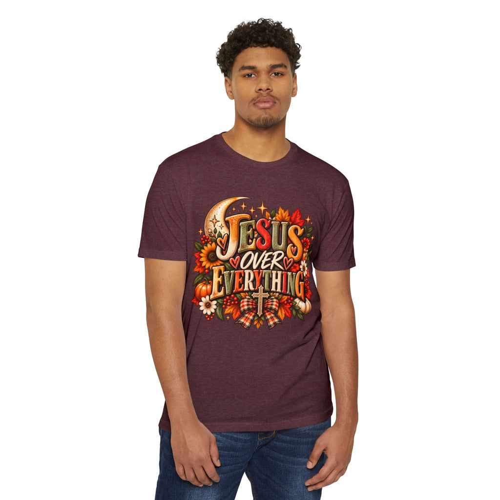 Jesus Over Everything Fall Graphic T-Shirt