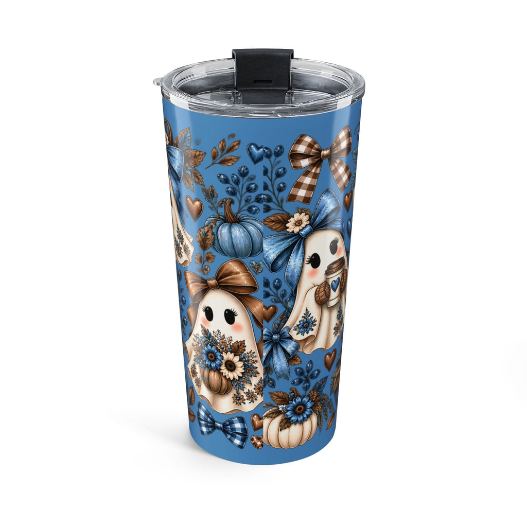 20oz Halloween Ghost Tumbler — Blue Pumpkin Fall Travel Cup