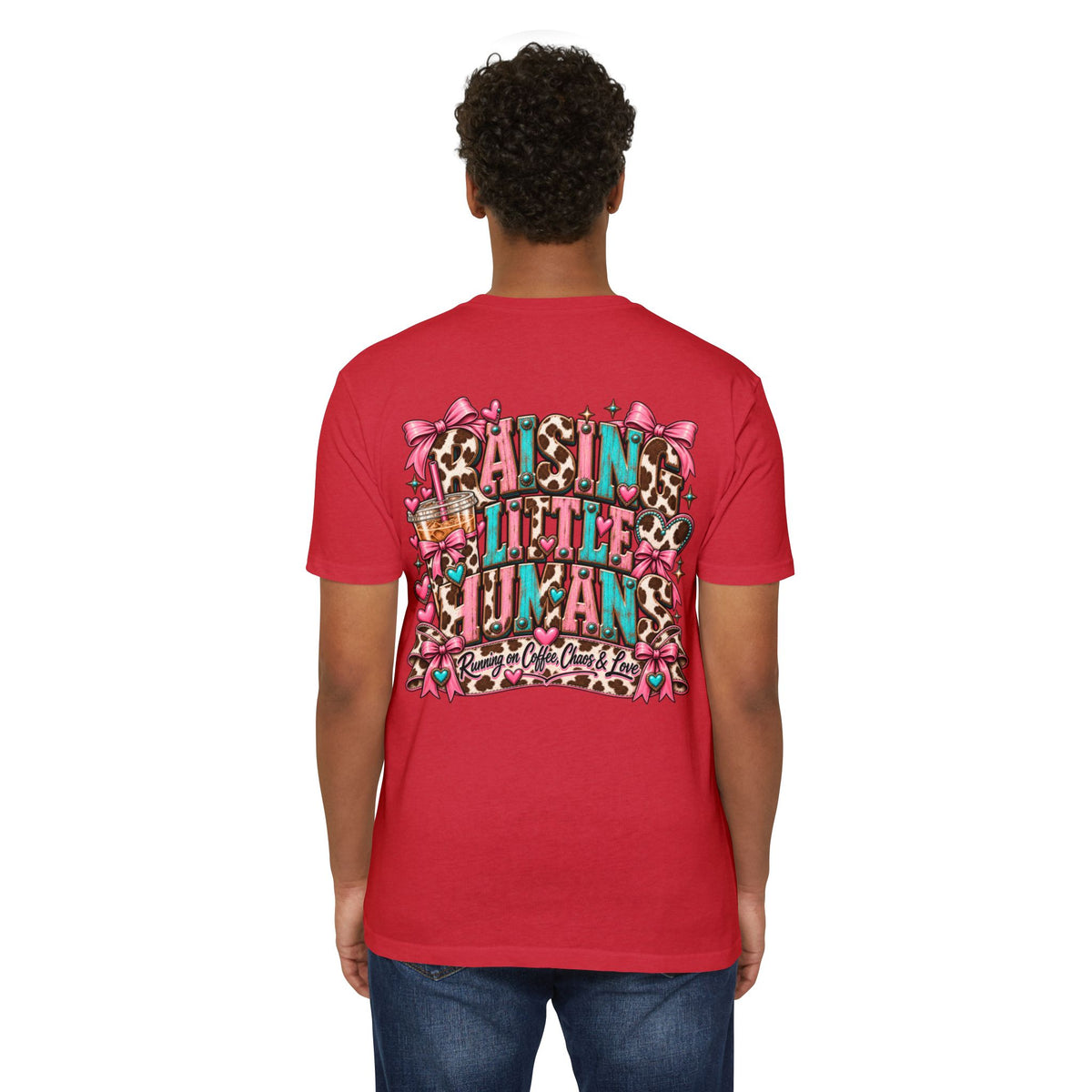 Mama Leopard Bow T-Shirt — Raising Little Humans Cute Graphic Tee