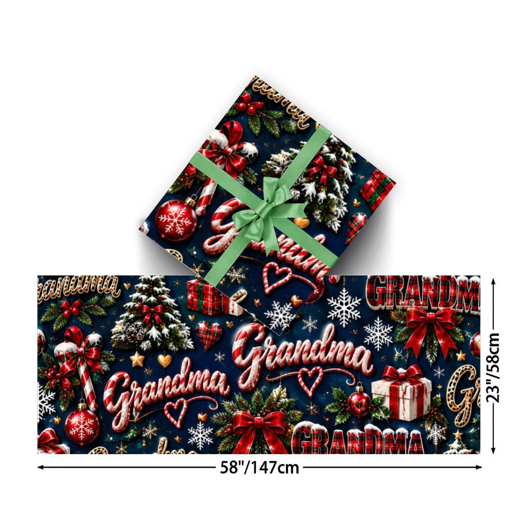 3Pack Gift Wrapping Paper Sheets grandma wrapping paper
