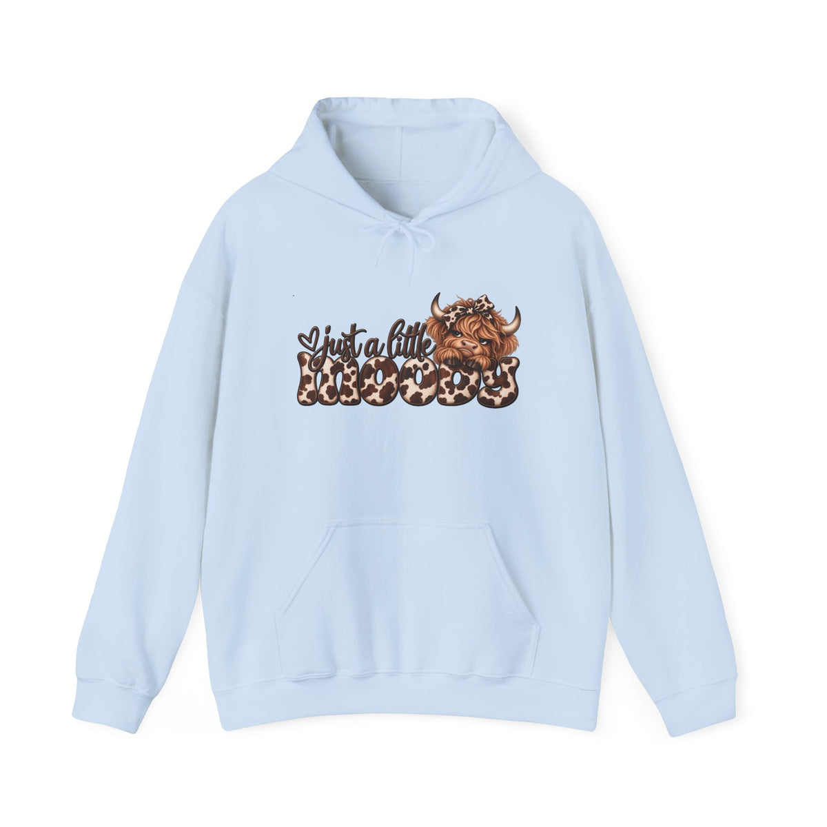 Buffalo Leopard Print Hoodie – 'Just a Lil' Wild' Graphic Sweatshirt