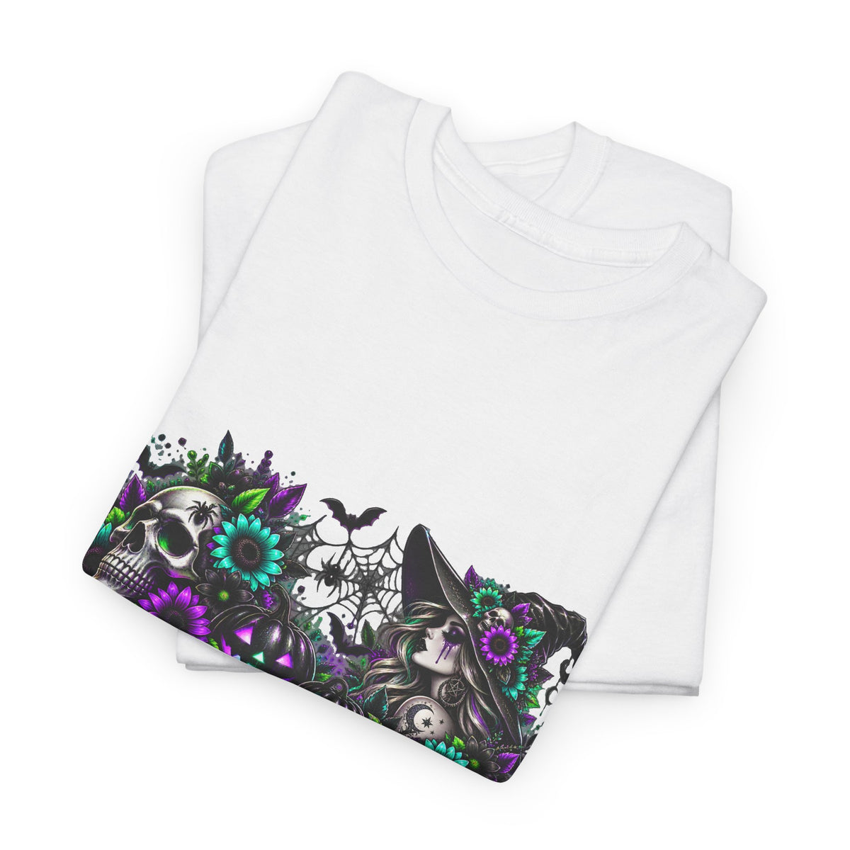 Floral Skull Tee — Gothic Sunflower Graphic T-Shirt