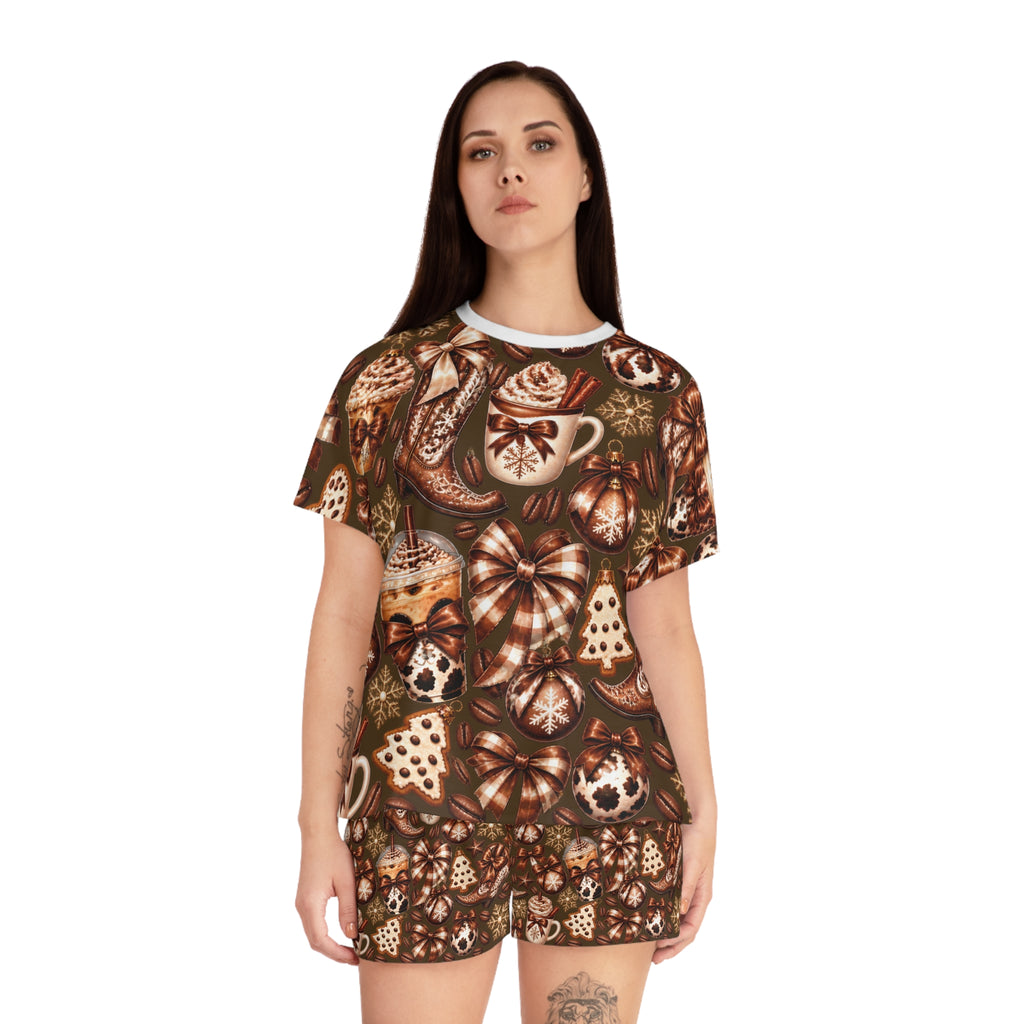 Cozy Cocoa & Cookies Women's Short Pajama Set