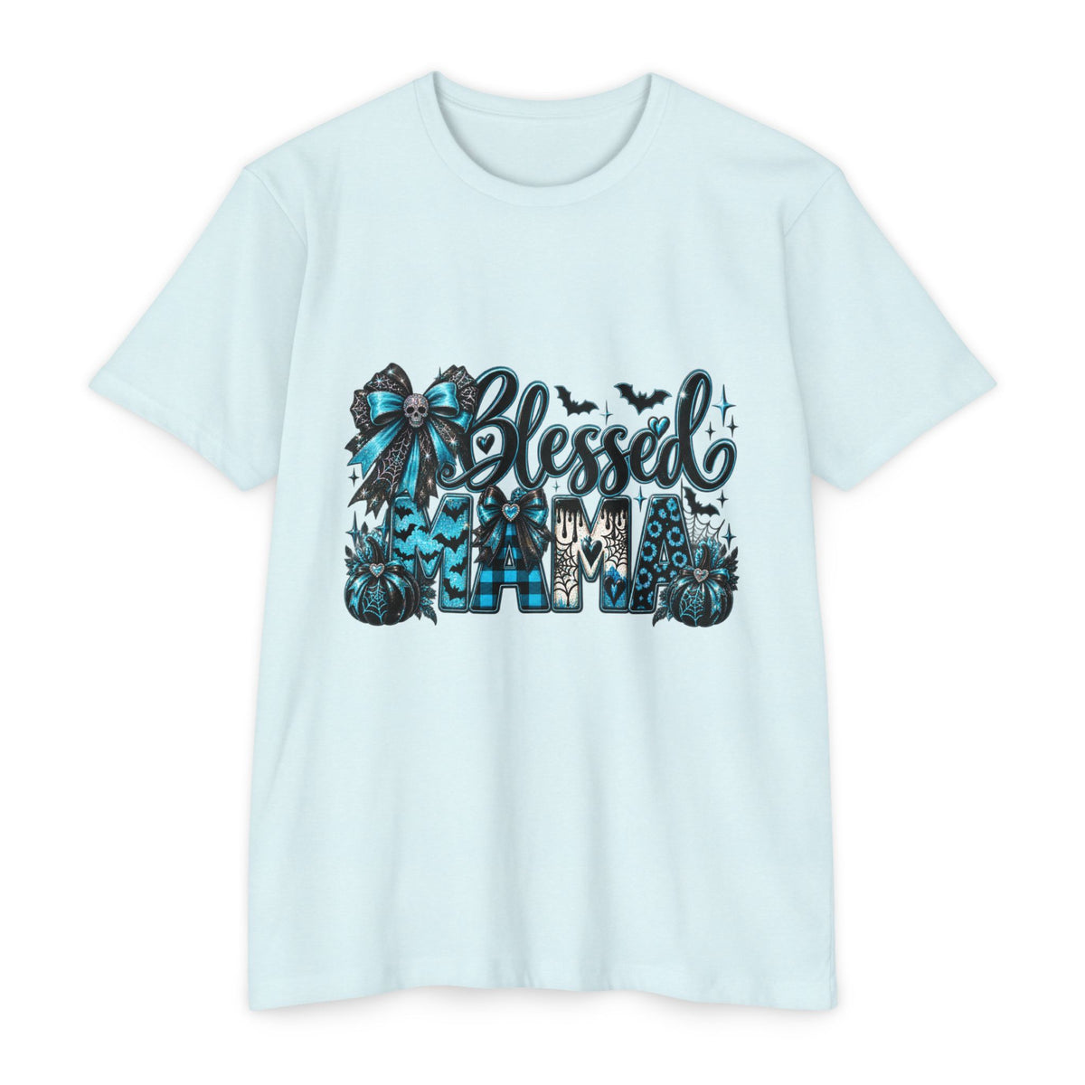 Blessed Homefall T-Shirt — Teal Pumpkin & Fall Gnome Graphic Tee
