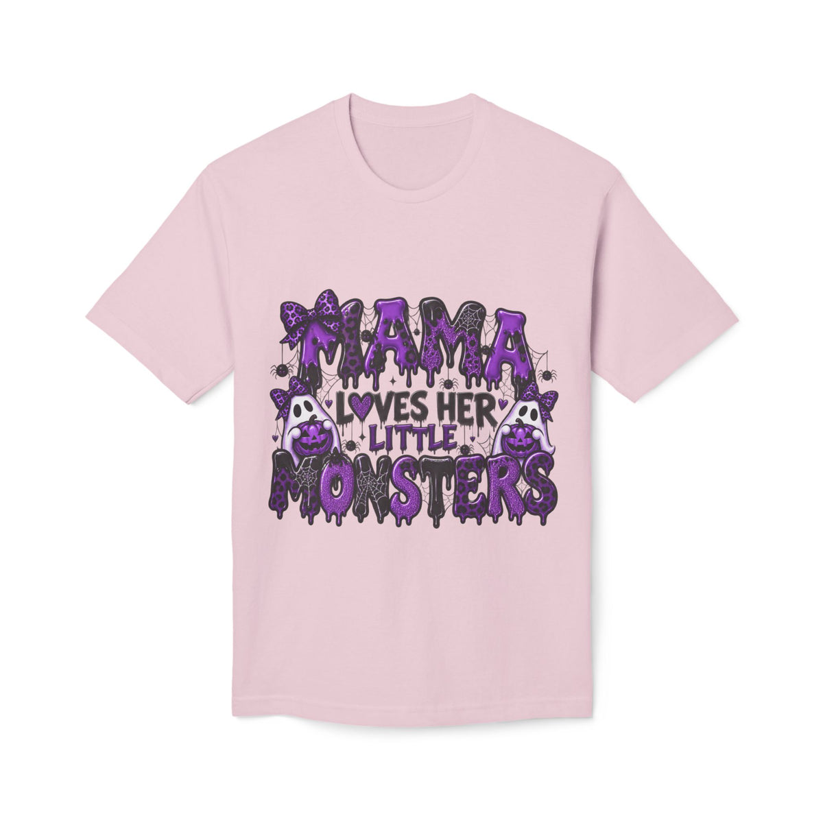 Mama Loves Her Little Monsters T-Shirt — Cute Purple Halloween Mom Tee