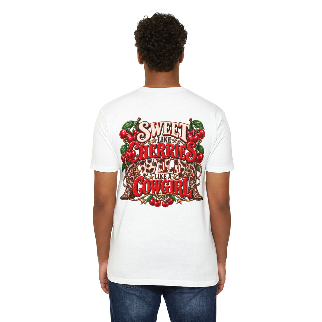 Cherry Picked Cowgirl T-Shirt — "Sweet Cherries Wild Cowgirl" Graphic Tee