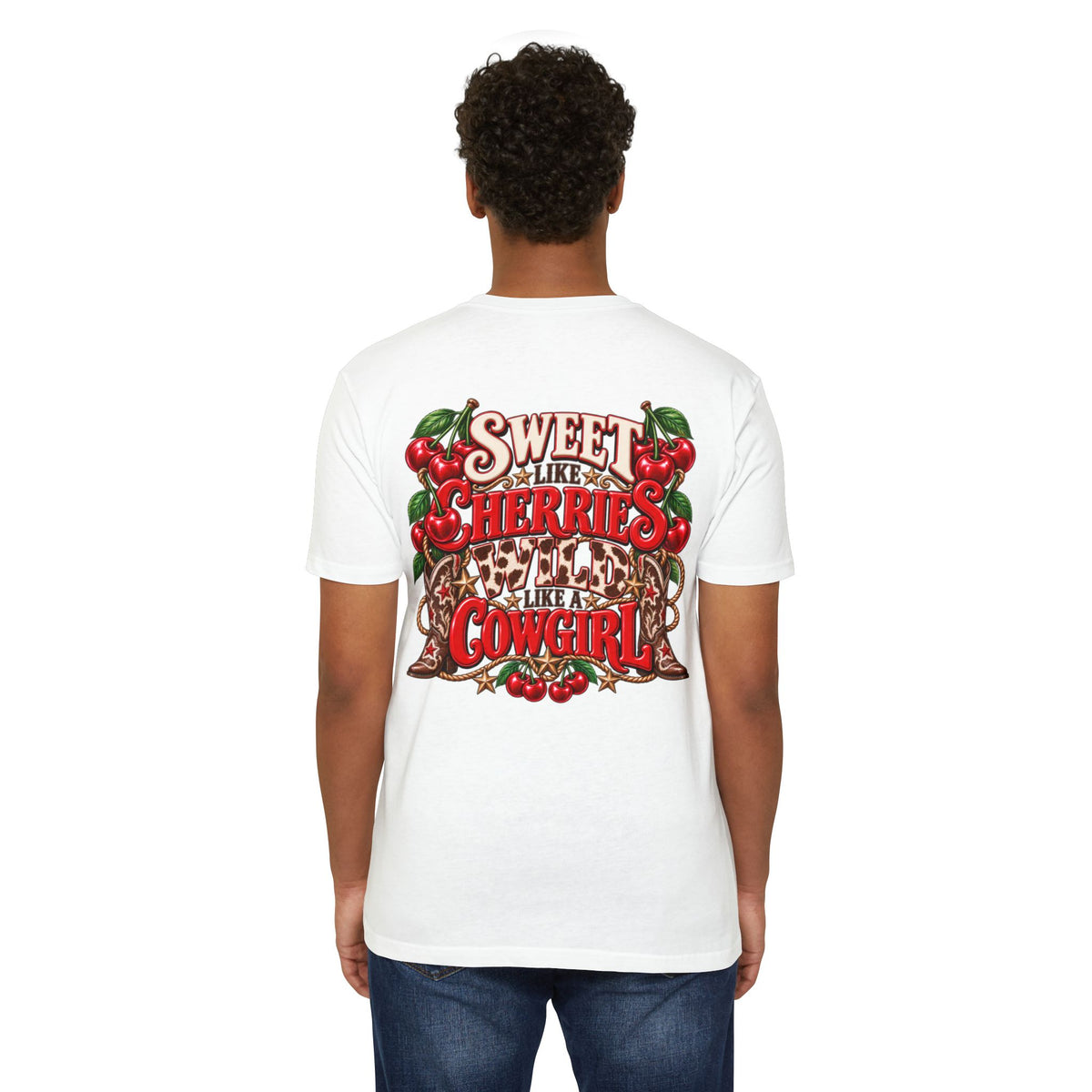 Cherry Picked Cowgirl T-Shirt — "Sweet Cherries Wild Cowgirl" Graphic Tee