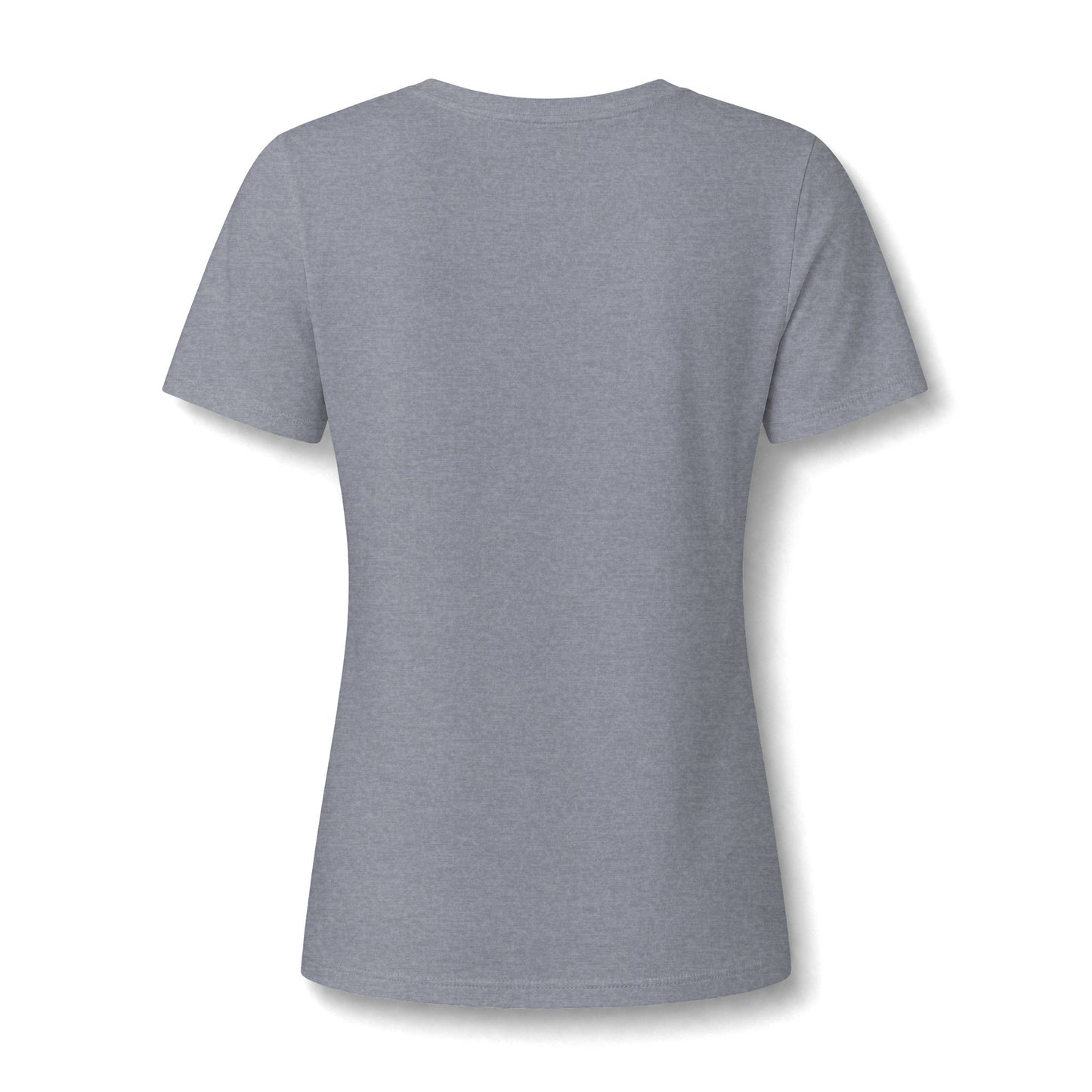 Women's V-Neck Tee — Fall Football Pumpkin Design