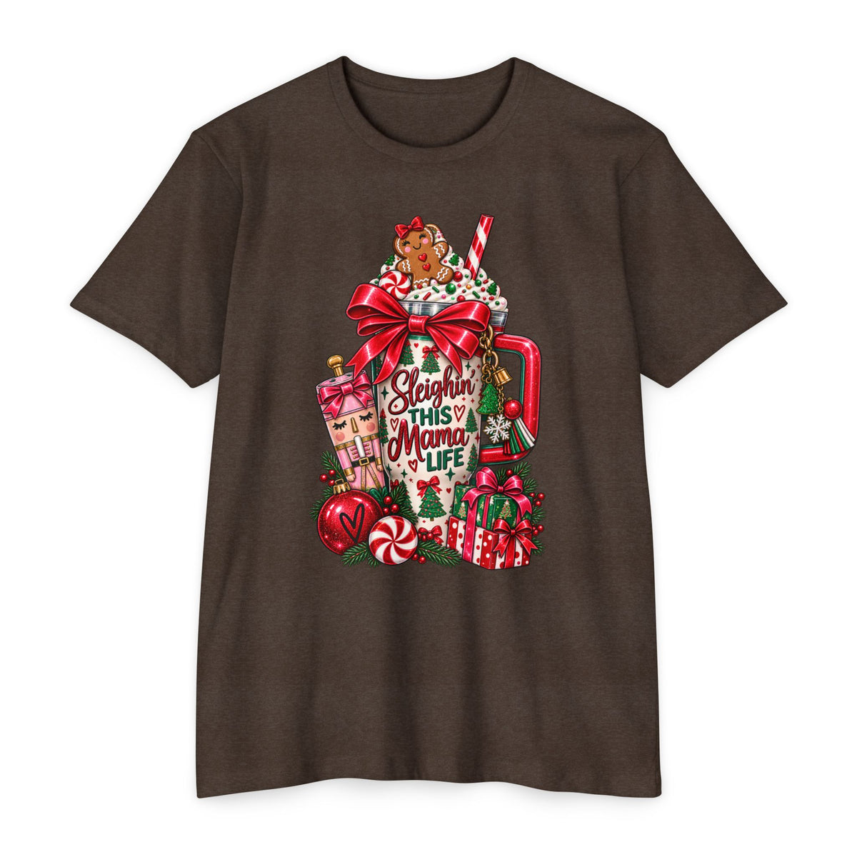 Christmas ‘Sleighing This Mama Life’ T-Shirt