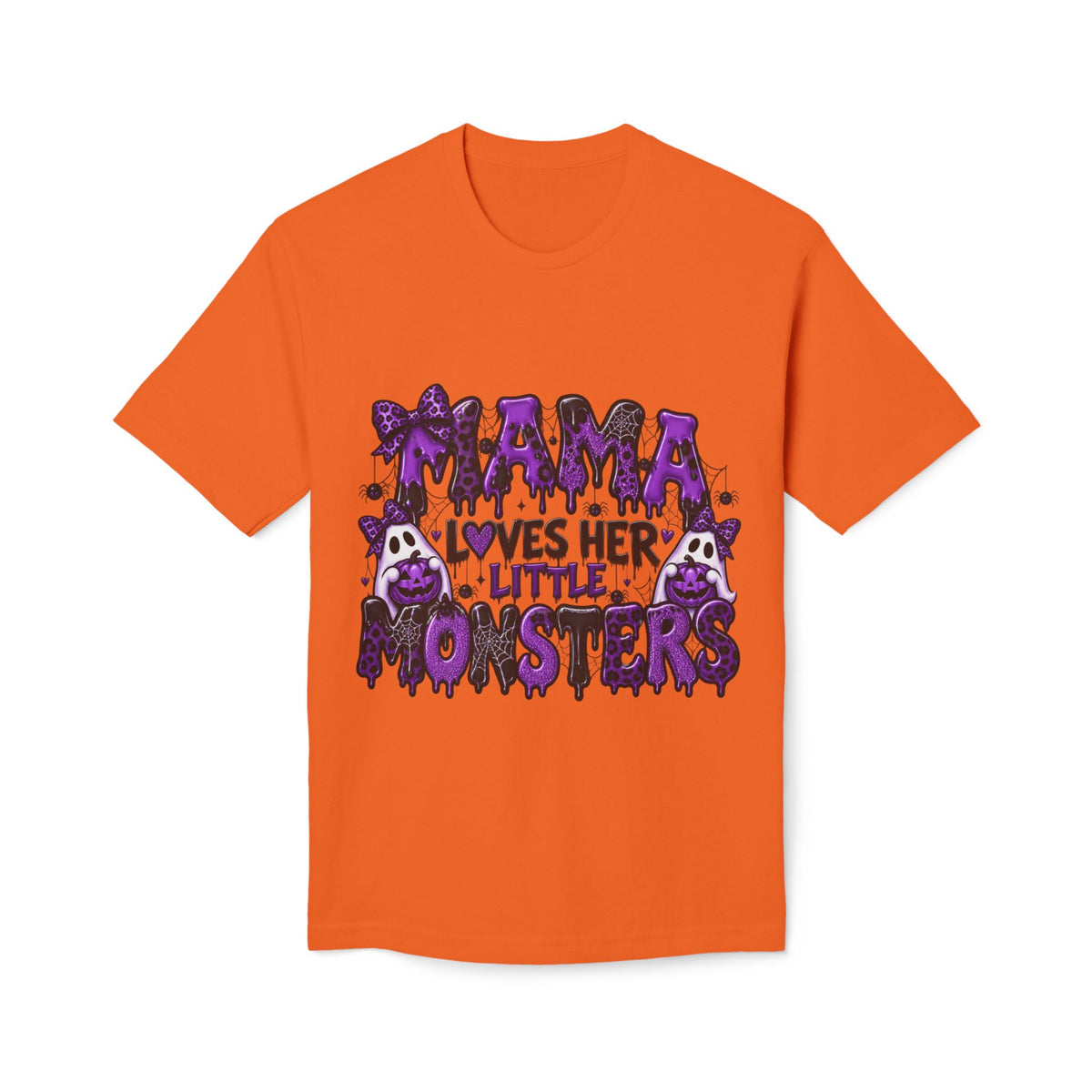 Mama Loves Her Little Monsters T-Shirt — Cute Purple Halloween Mom Tee