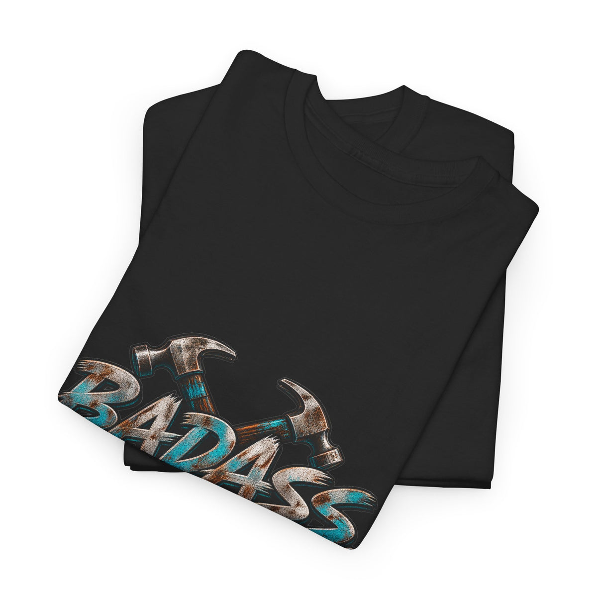 Badass Blue Collar Tee — 'Badass & Blue Collar' Workwear Graphic T‑Shirt