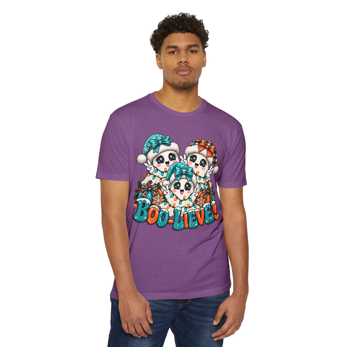 Boo-Lieve! Cute Ghosts Halloween T-Shirt