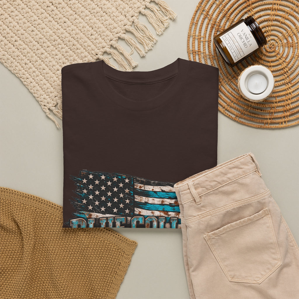 Blue Collar T-Shirt — "Blue Collar Made" & "American Blue Collar" Patriotic Workwear Tee