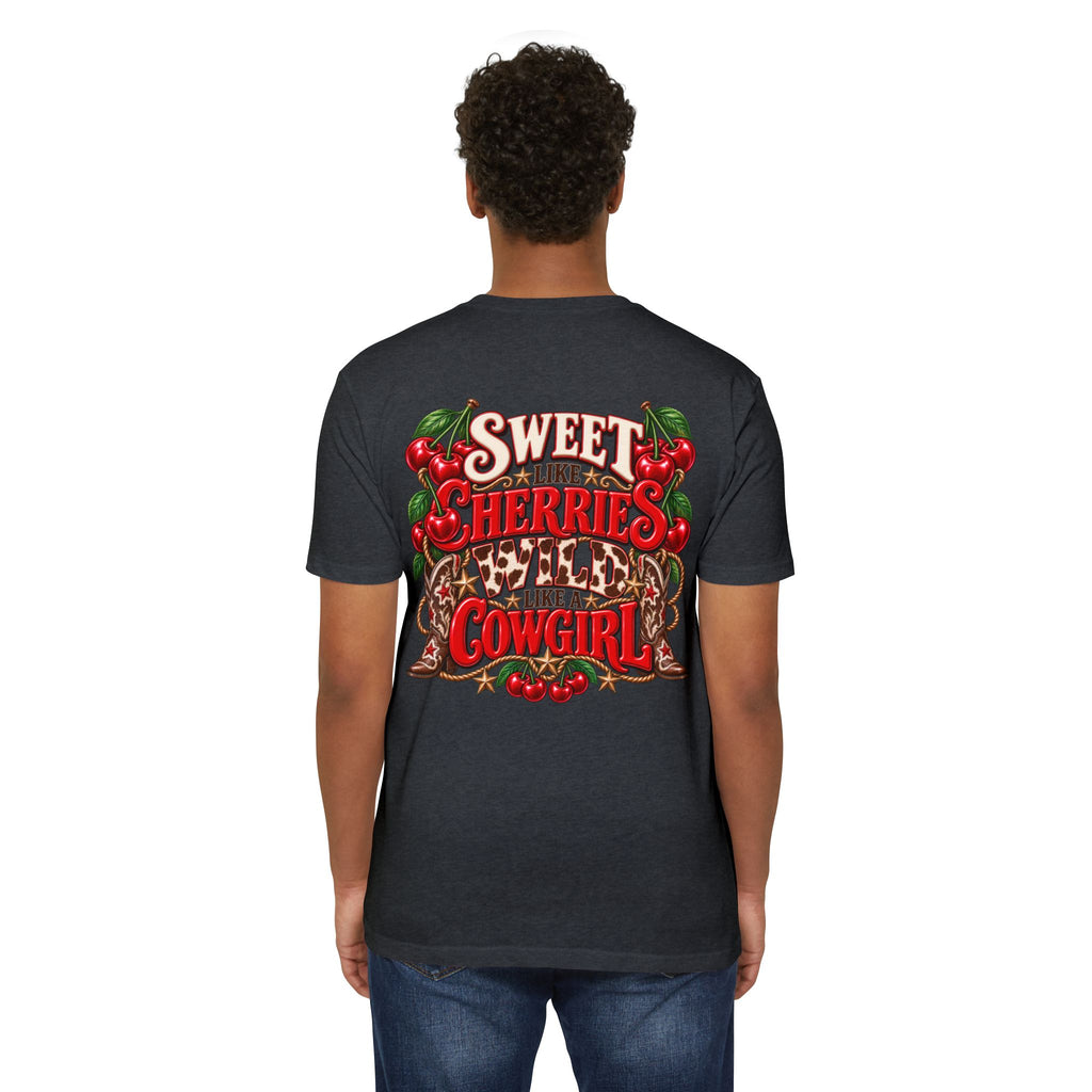 Cherry Picked Cowgirl T-Shirt — "Sweet Cherries Wild Cowgirl" Graphic Tee