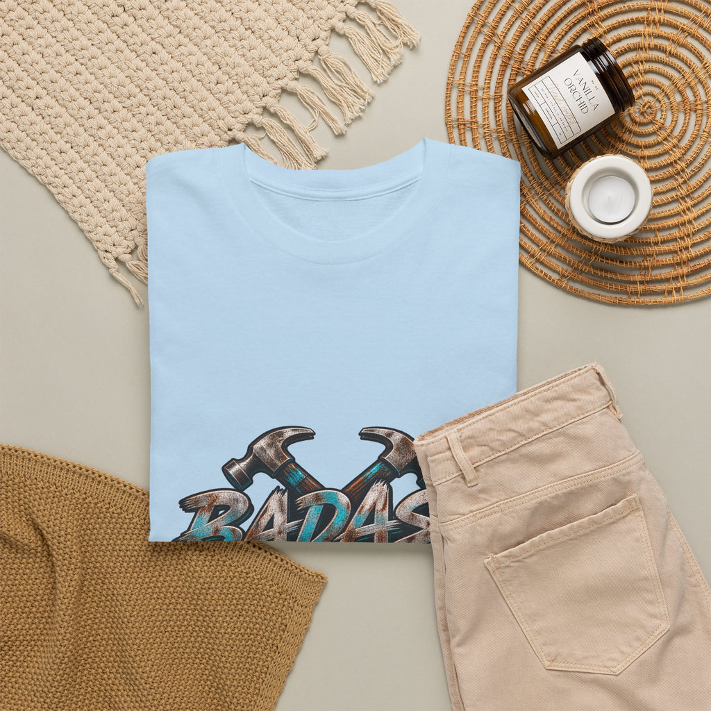 Badass Blue Collar Tee — 'Badass & Blue Collar' Workwear Graphic T‑Shirt