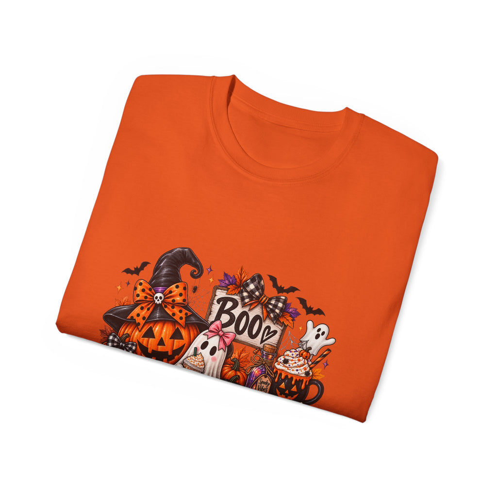 Halloween Boo Pumpkin Ghost T‑Shirt — Cute Spooky Fall Tee