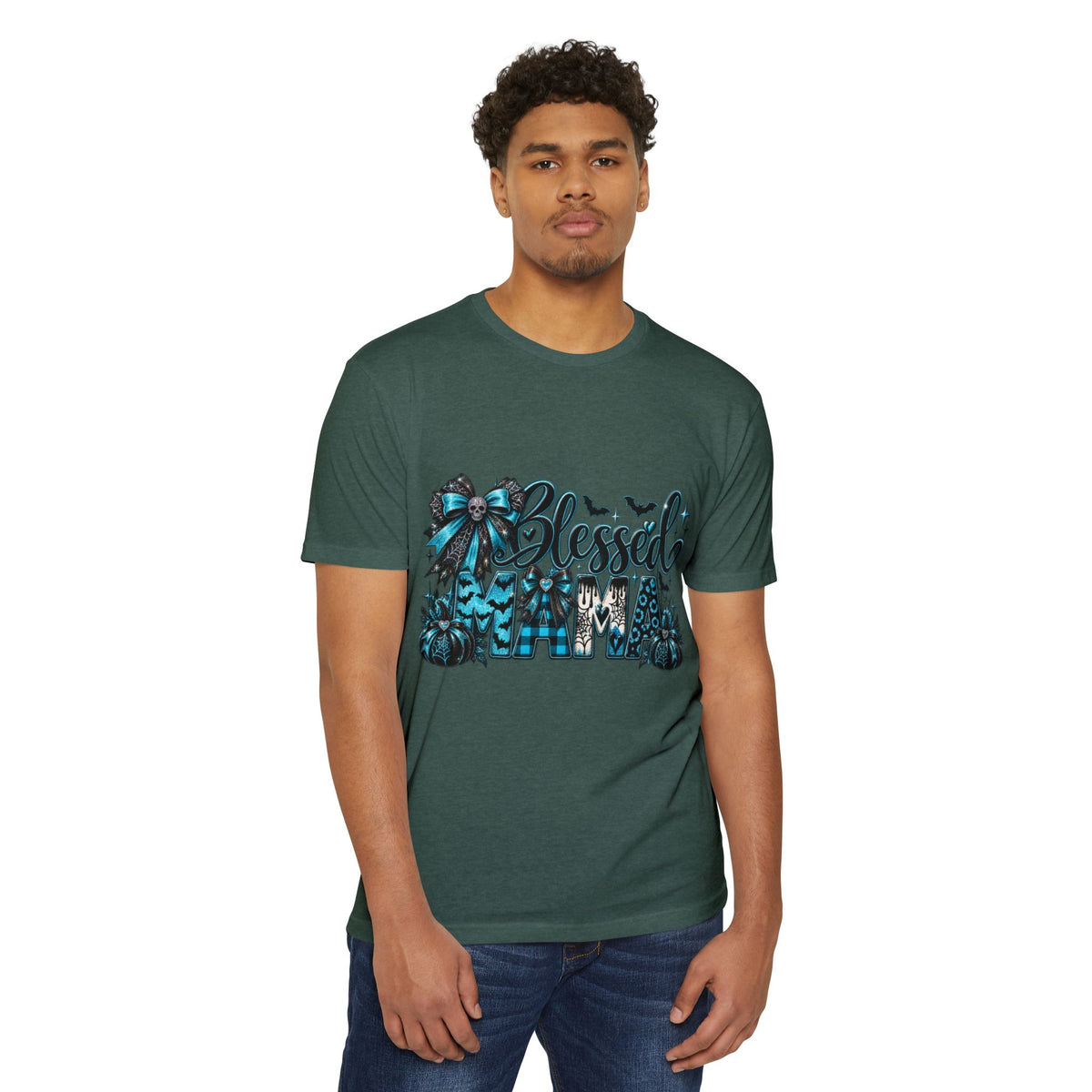 Blessed Homefall T-Shirt — Teal Pumpkin & Fall Gnome Graphic Tee