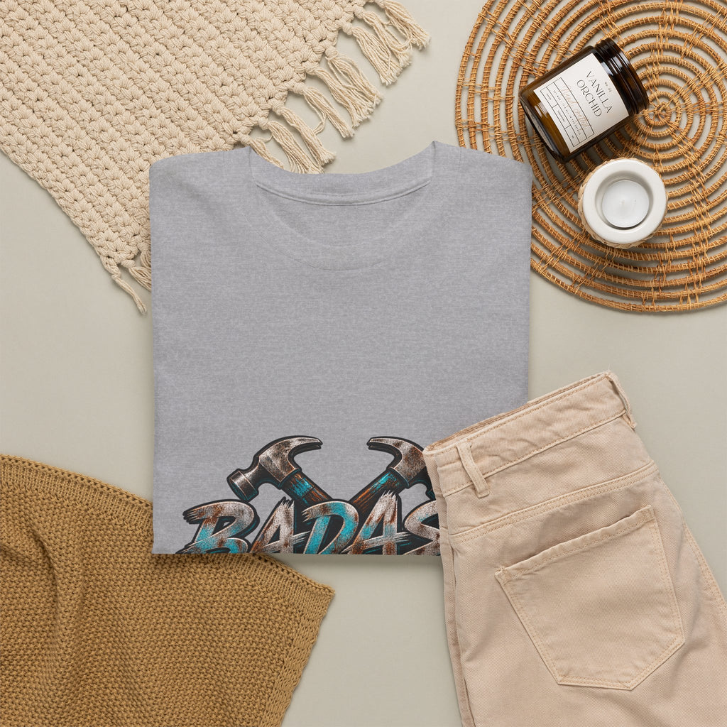 Badass Blue Collar Tee — 'Badass & Blue Collar' Workwear Graphic T‑Shirt