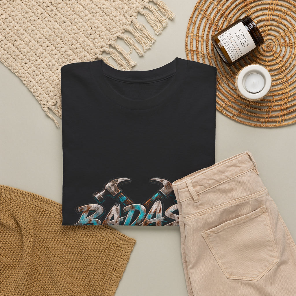 Badass Blue Collar Tee — 'Badass & Blue Collar' Workwear Graphic T‑Shirt