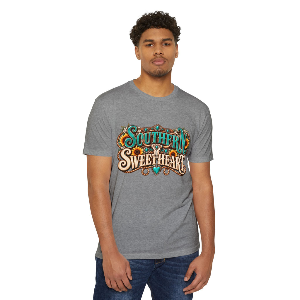 Southern Sweetheart T-Shirt — "Sweet Tea & Sunshine" Graphic Tee