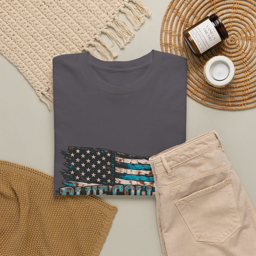 Blue Collar T-Shirt — "Blue Collar Made" & "American Blue Collar" Patriotic Workwear Tee