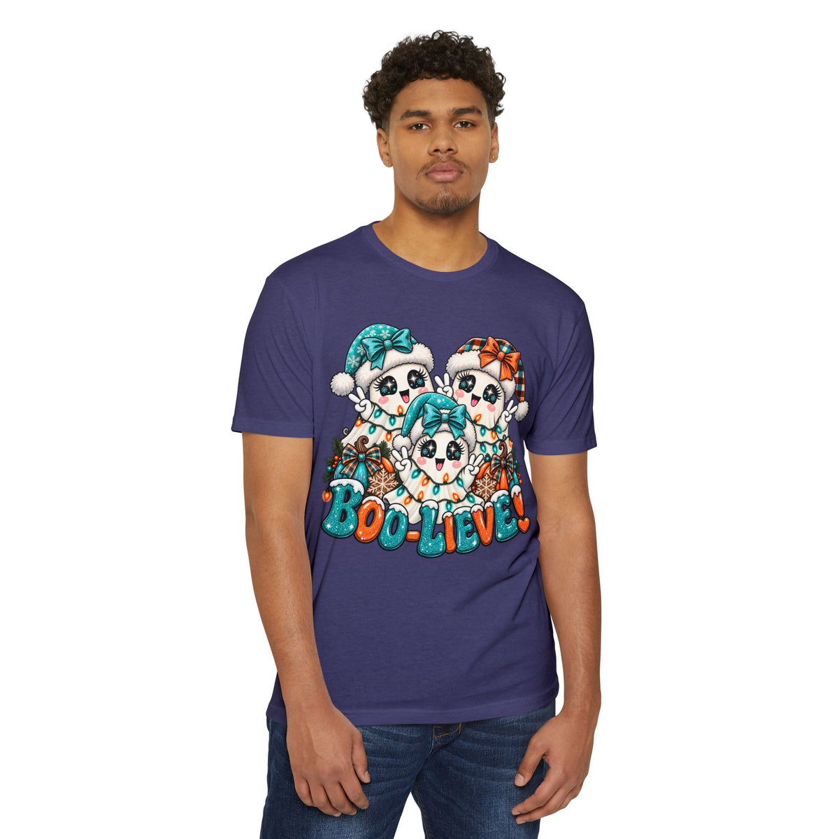 Boo-Lieve! Cute Ghosts Halloween T-Shirt