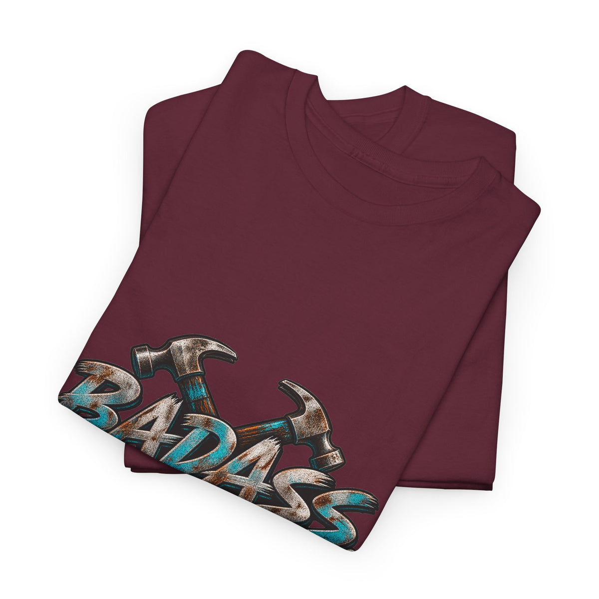 Badass Blue Collar Tee — 'Badass & Blue Collar' Workwear Graphic T‑Shirt