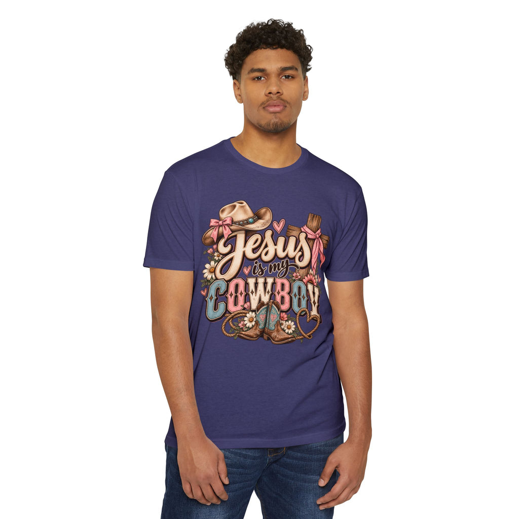 Jesus Is My Cowboy T-Shirt — Western Christian Faith Graphic Tee
