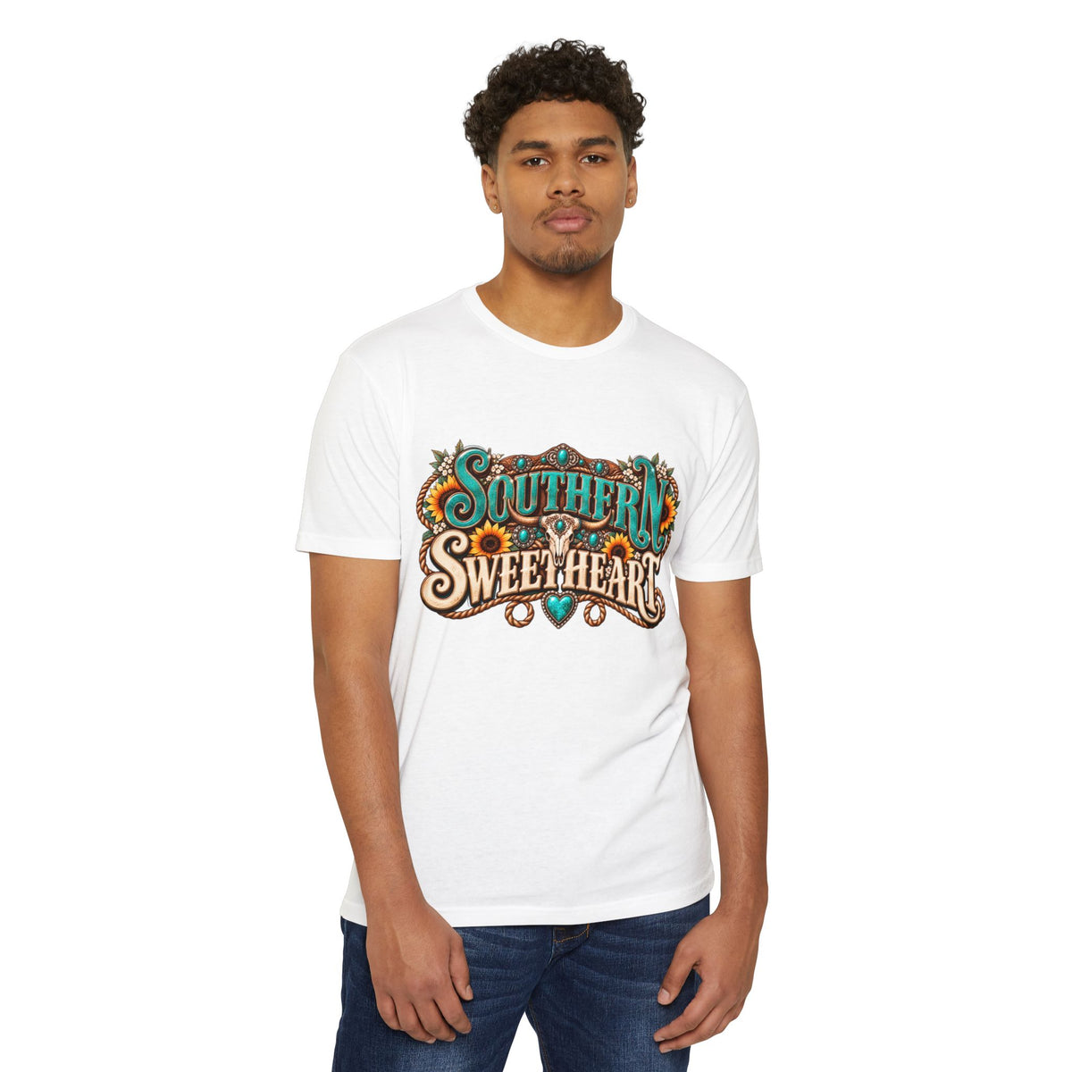 Southern Sweetheart T-Shirt — "Sweet Tea & Sunshine" Graphic Tee