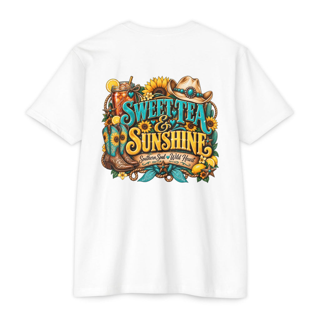 Southern Sweetheart T-Shirt — "Sweet Tea & Sunshine" Graphic Tee