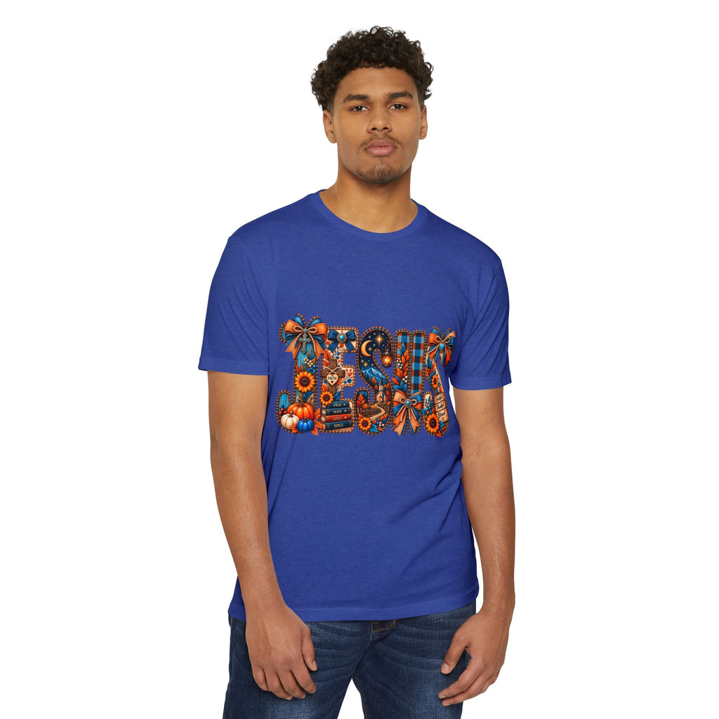 Autumn Blessings T-Shirt — Fall Plaid Pumpkins & Sunflowers Graphic