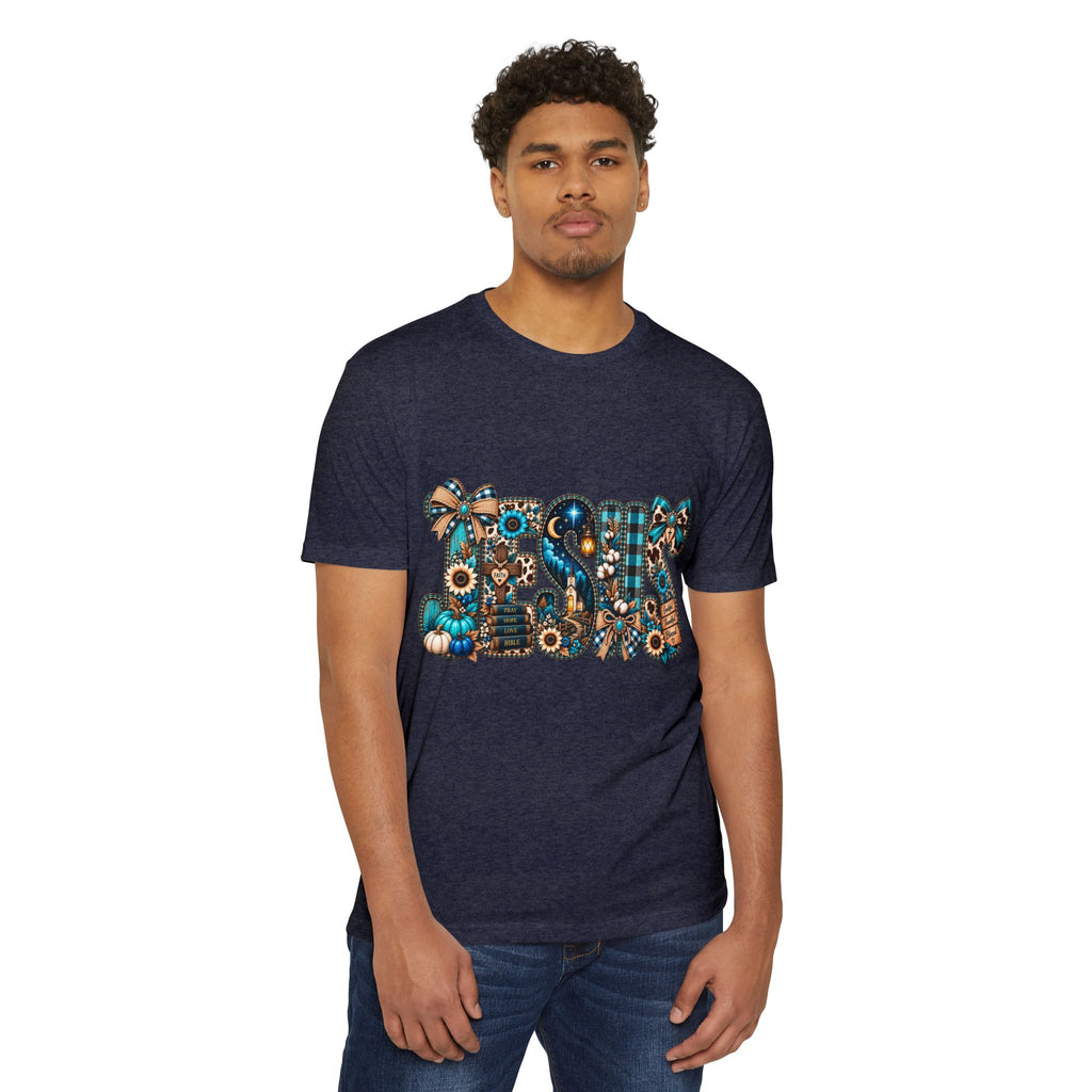 Fall Mom T‑Shirt — Rustic Sunflower & Plaid 'MOM' Graphic