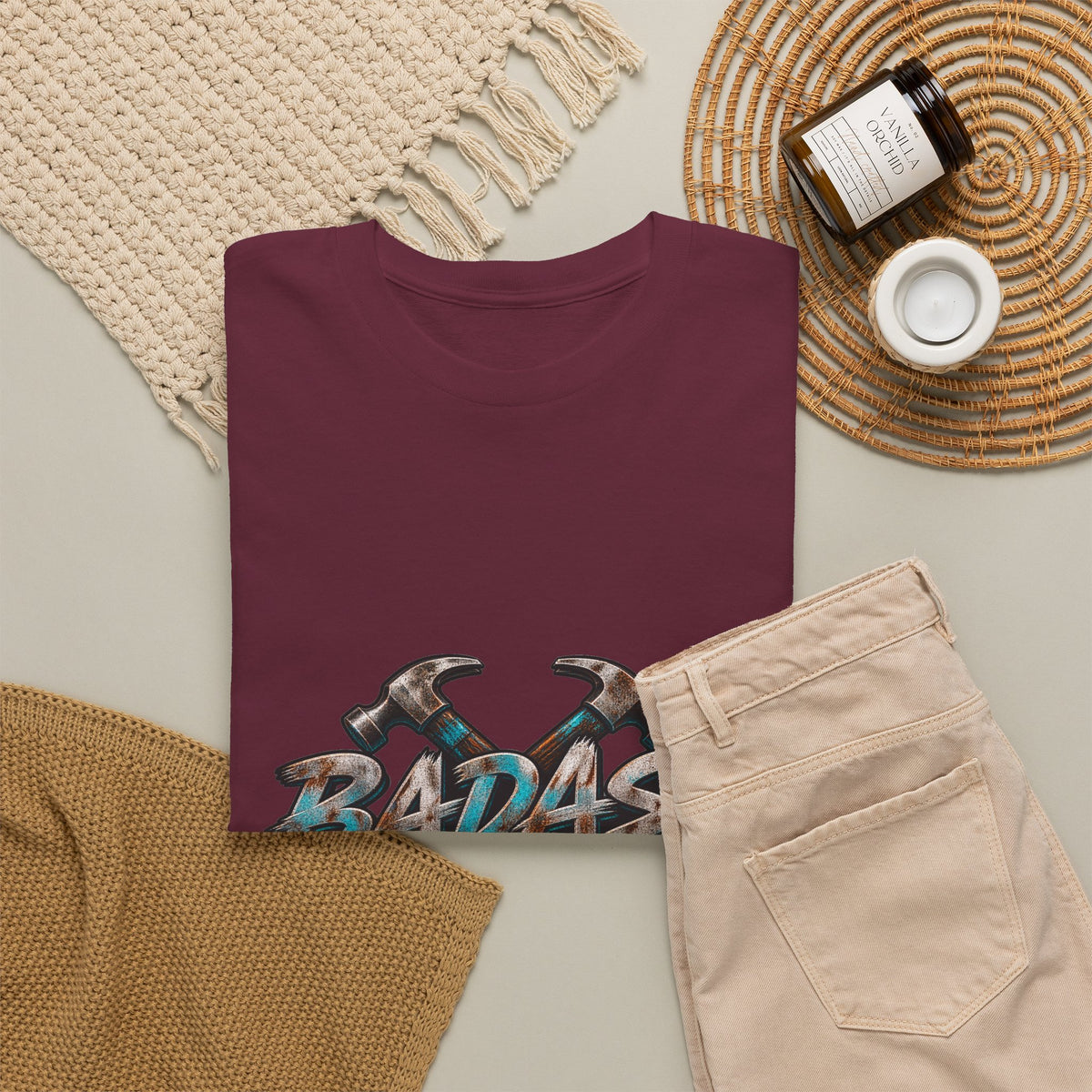 Badass Blue Collar Tee — 'Badass & Blue Collar' Workwear Graphic T‑Shirt