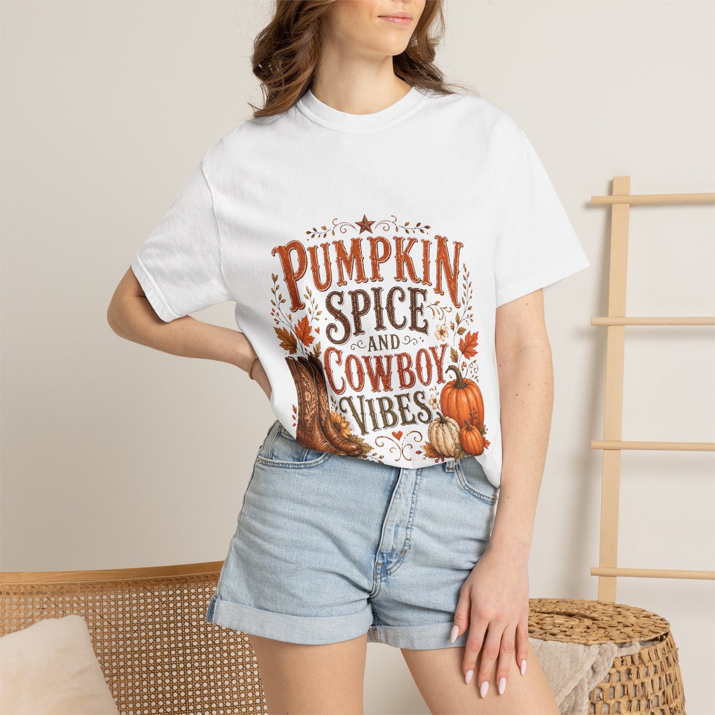 Pumpkin Spice & Cowboy Vibes T-Shirt